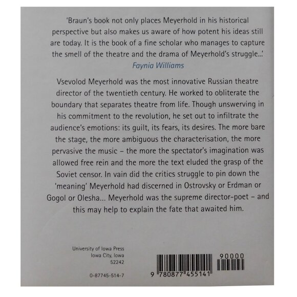 Book, Meyerhold A Revolution in Theatre (Studies in Theatre History and Culture) - Picture 2 of 2